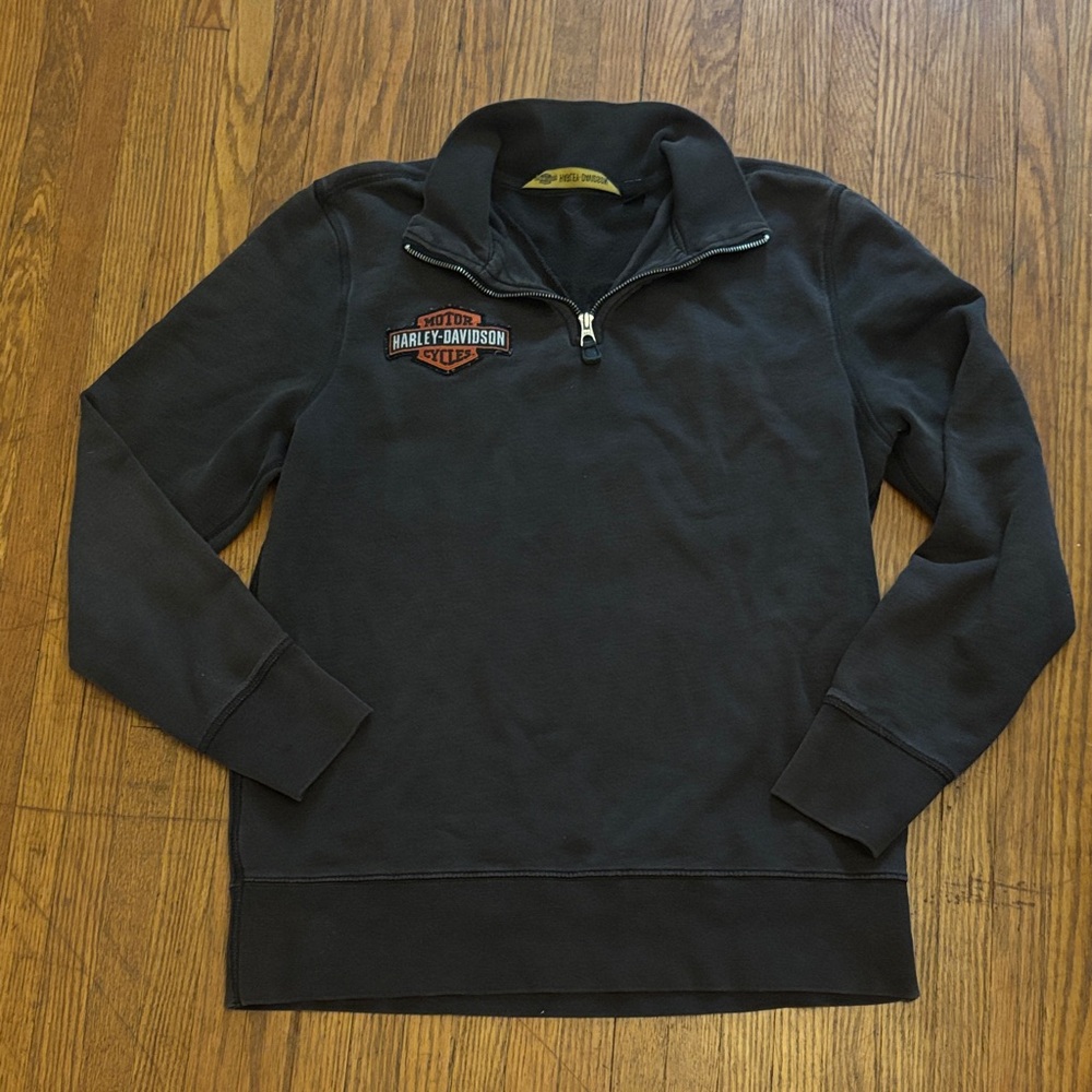 Harley-Davidson Black Zip-Up Sweater
